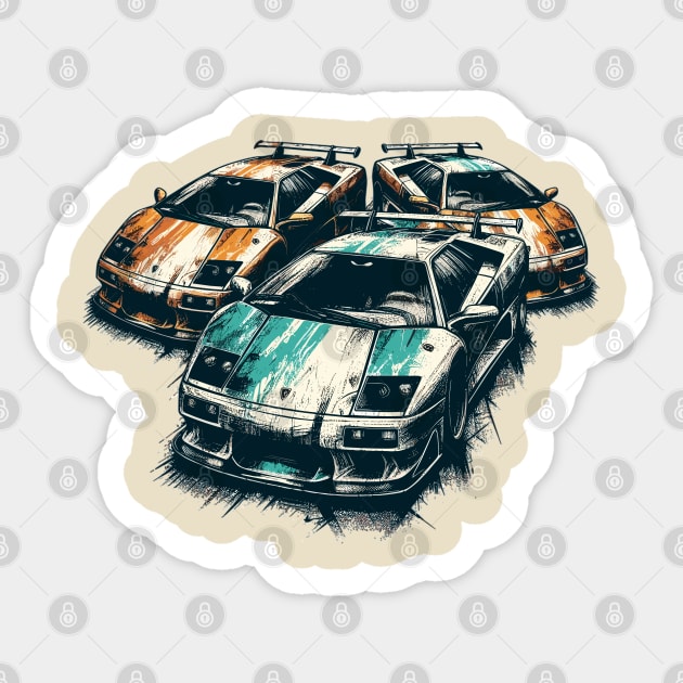 Lamborghini Diablo Sticker by Vehicles-Art